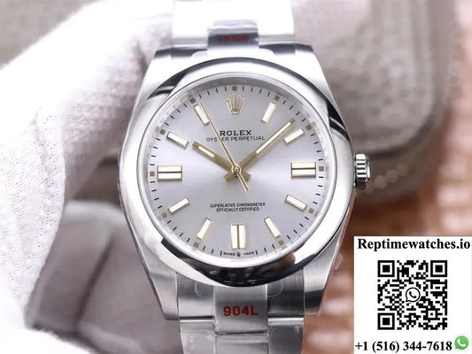 Rolex Oyster Perpetual M124300-0001 41Mm Ew Factory Silver Dial-Rep Time Watches