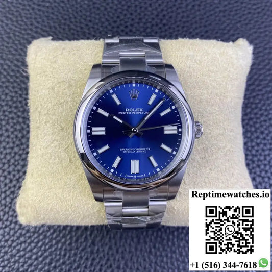 Rolex Oyster Perpetual M124300-0003 41MM Clean Factory Blue Dial - Watches