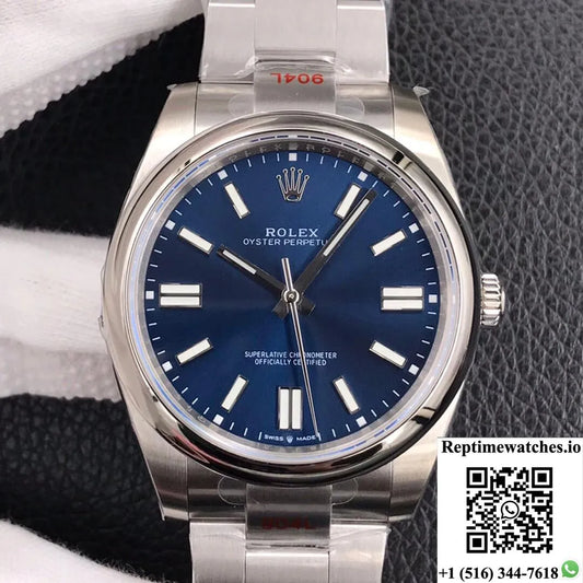 Rolex Oyster Perpetual M124300-0003 41Mm Ew Factory Blue Dial-Rep Time Watches