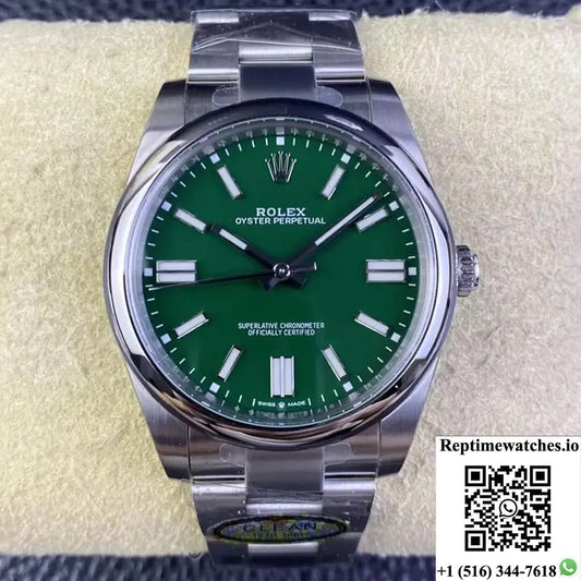 Rolex Oyster Perpetual M124300-0005 41Mm Clean Factory Steel Strap-Rep Time Watches