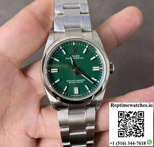 Rolex Oyster Perpetual M126000-0005 36MM VS Factory Green Dial - Watches