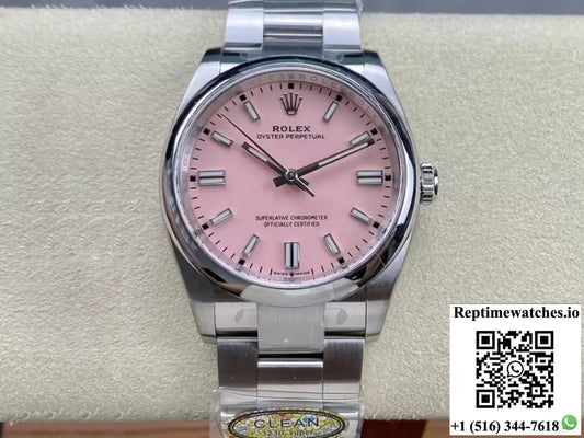 Rolex Oyster Perpetual M126000-0008 36MM Clean Factory Pink Dial - Watches