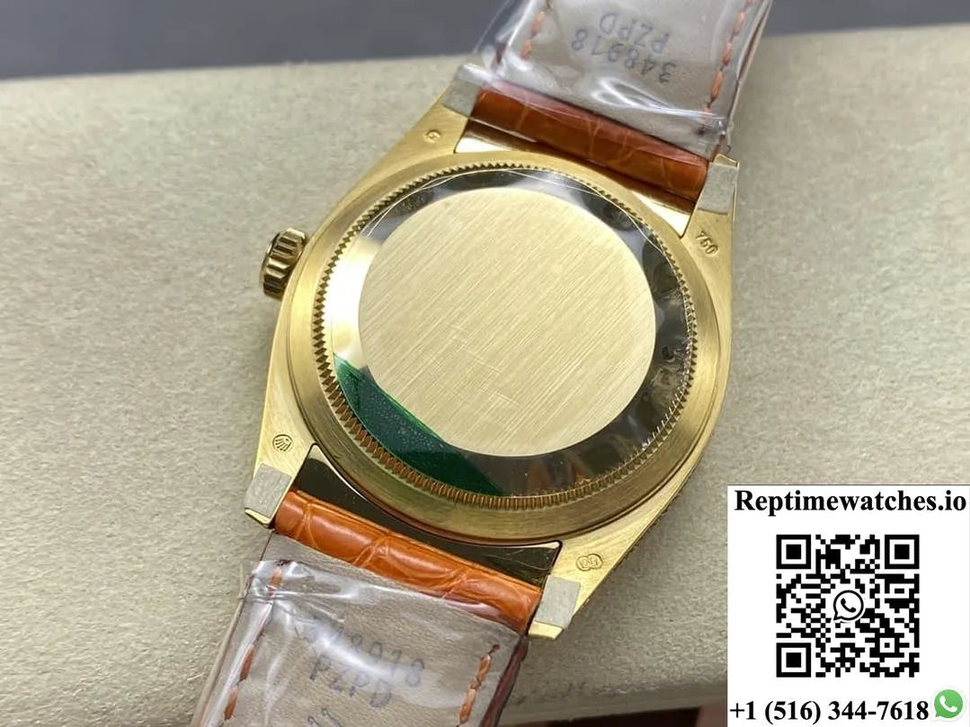Rolex Oyster Perpetual M128158Rbr-0002 8+ Factory Alligator Leather Strap-Rep Time Watches