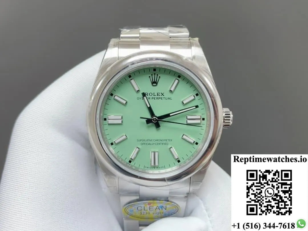 Rolex Oyster Perpetual M134300-0006 Clean Factory Stainless Steel Bracelet-Rep Time Watches