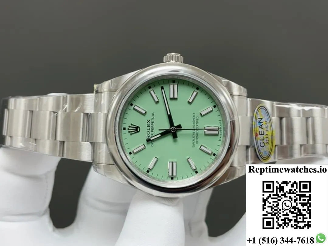 Rolex Oyster Perpetual M134300-0006 Clean Factory Stainless Steel Bracelet-Rep Time Watches