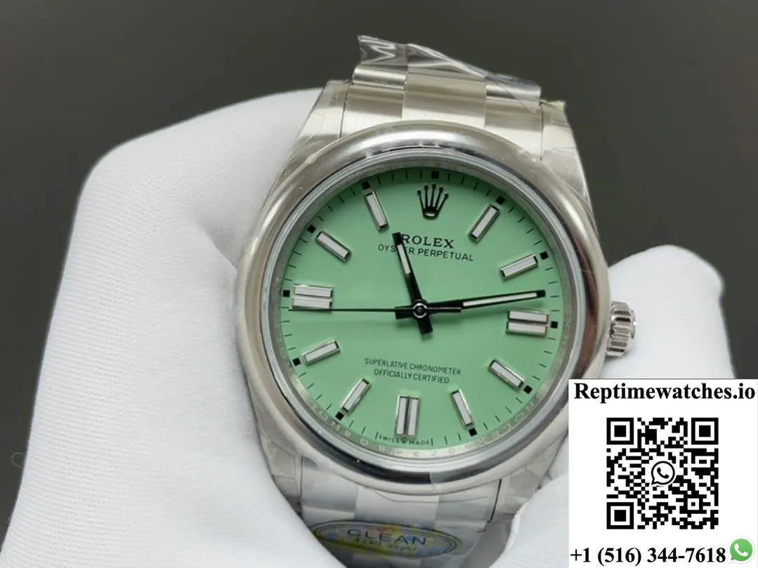 Rolex Oyster Perpetual M134300-0006 Clean Factory Stainless Steel Bracelet-Rep Time Watches