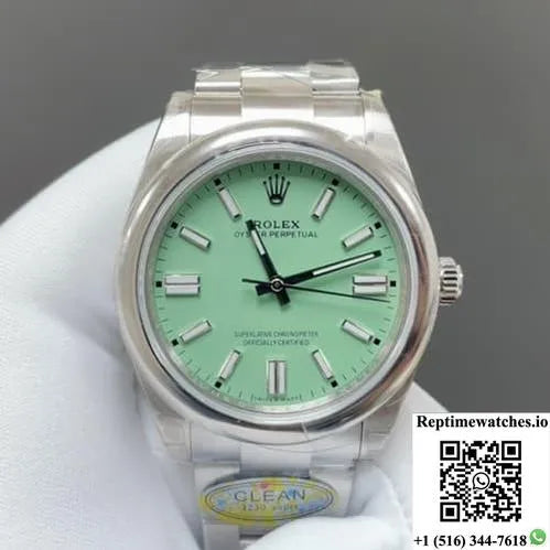 Rolex Oyster Perpetual M134300-0006 Clean Factory Stainless Steel Bracelet-Rep Time Watches