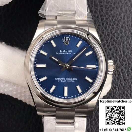 Rolex Oyster Perpetual M277200-0003 31Mm Ew Factory Blue Dial-Rep Time Watches
