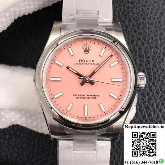 Rolex Oyster Perpetual M277200-0004 31Mm Ew Factory Pink Dial-Rep Time Watches