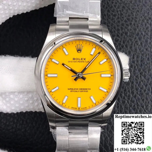 Rolex Oyster Perpetual M277200-0005 31Mm Ew Factory Yellow Dial-Rep Time Watches