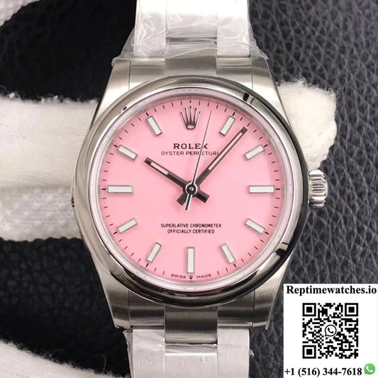 Rolex Oyster Perpetual M277200-0009 31Mm Ew Factory Candy Pink Dial-Rep Time Watches
