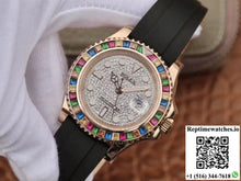 Rolex Oyster Perpetual Yacht Master 116695 Silver Diamonds Dial - Watches