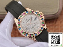 Rolex Oyster Perpetual Yacht Master 116695 Silver Diamonds Dial - Watches