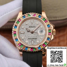 Rolex Oyster Perpetual Yacht Master 116695 Silver Diamonds Dial - Watches