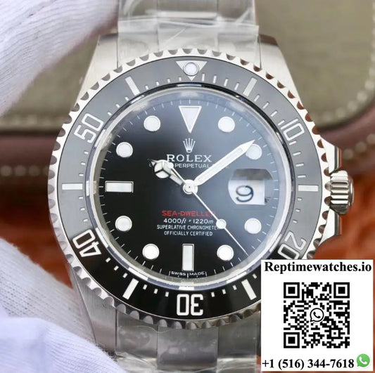 Rolex Sea-Dweller 126600 Noob Factory V9 Black Dial - Watches