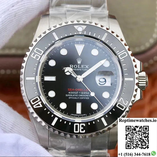 Rolex Sea-Dweller 126600 Noob Factory V9 Black Dial-Rep Time Watches