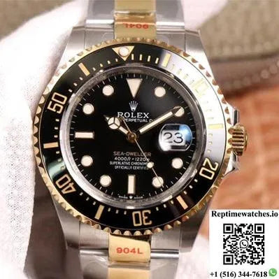 Rolex Sea Dweller M126603 V3 Gm Factory Rose Gold Black Dial-Rep Time Watches