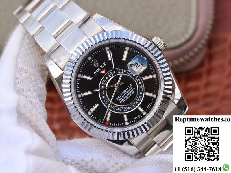 Rolex Sky Dweller 326139 Black Dial-Rep Time Watches