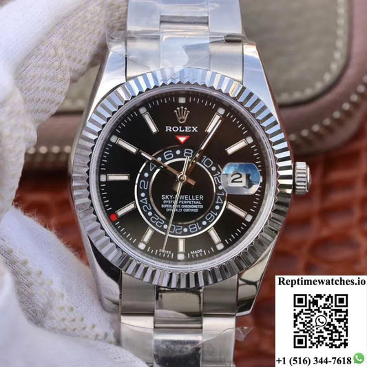 Rolex Sky Dweller 326139 Black Dial-Rep Time Watches