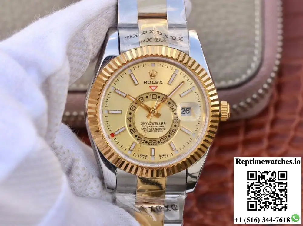 Rolex SKY-DWELLER 326938-72418 Gold Dial - Watches