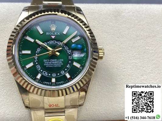 Rolex Sky-Dweller 336938-0007 NOOB Factory Gold color Strap