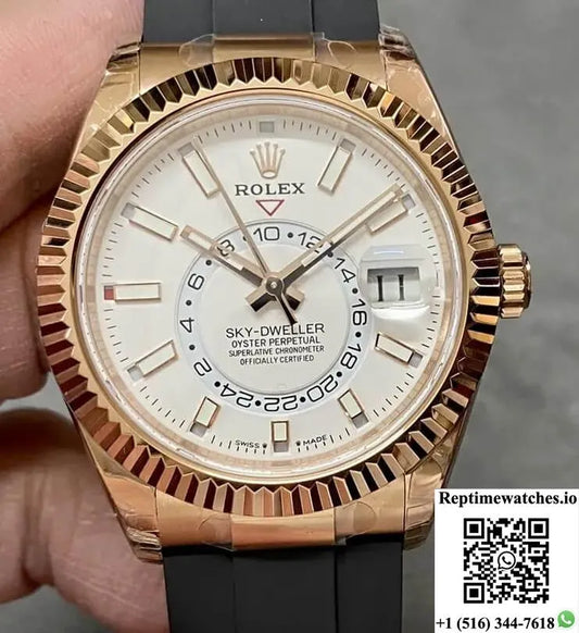 Rolex Sky Dweller M326235-0004 Noob Factory Gold Case-Rep Time Watches