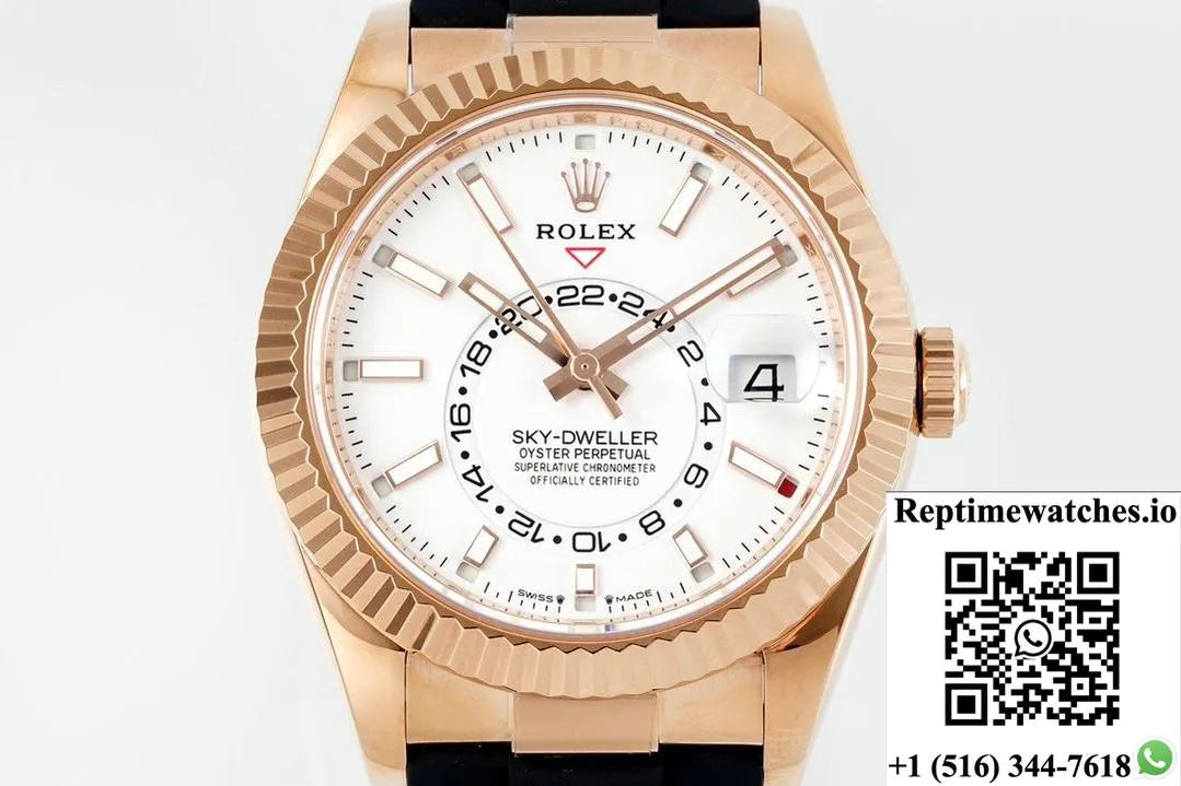 Rolex Sky-Dweller M326235-0004 Zf Factory V2 White Dial-Rep Time Watches