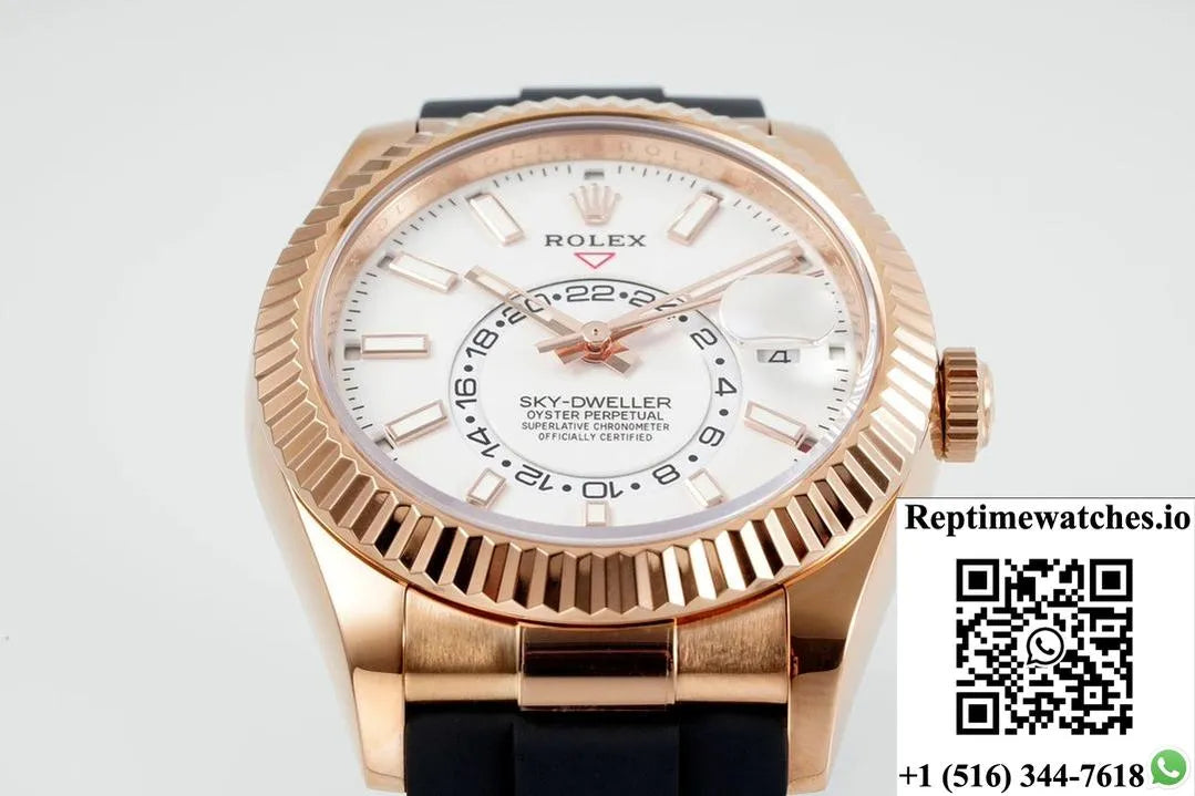 Rolex Sky-Dweller M326235-0004 Zf Factory V2 White Dial-Rep Time Watches