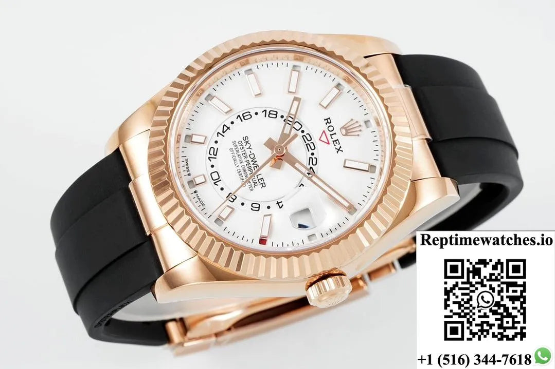 Rolex Sky-Dweller M326235-0004 Zf Factory V2 White Dial-Rep Time Watches