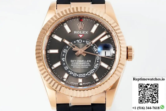 Rolex SKY-DWELLER m326235-0006 ZF Factory V2 Rose gold case