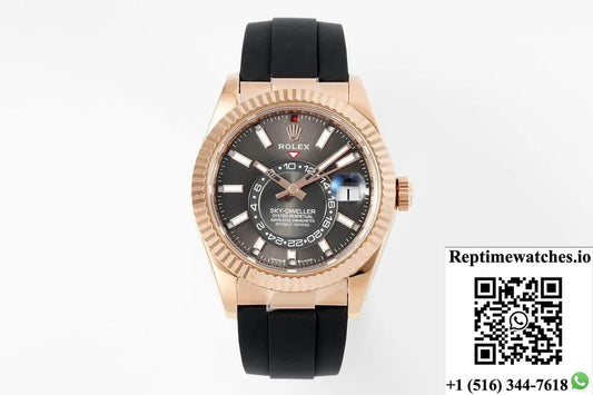 Rolex Sky-Dweller M326235-0006 Zf Factory V2 Rose Gold Case-Rep Time Watches