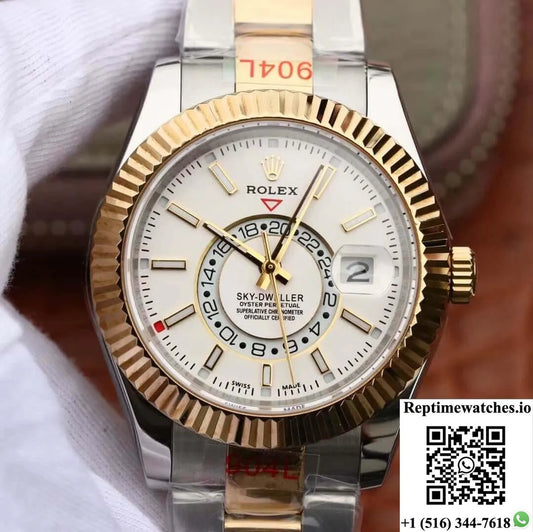 Rolex Sky Dweller M326933-0009 Noob Factory White Dial-Rep Time Watches