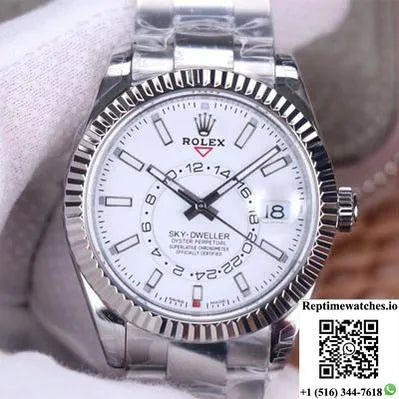 Rolex Sky Dweller M326934-0001 Noob Factory White Dial-Rep Time Watches