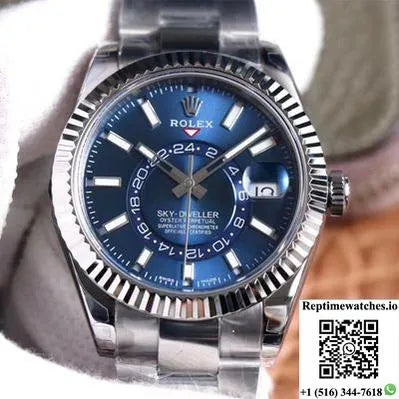 Rolex Sky Dweller M326934-0003 Noob Factory Blue Dial-Rep Time Watches