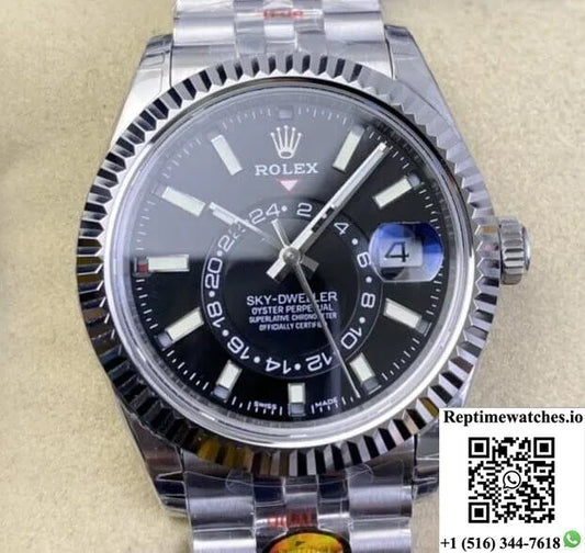 Rolex Sky Dweller M326934-0006 Noob Factory Black Dial-Rep Time Watches