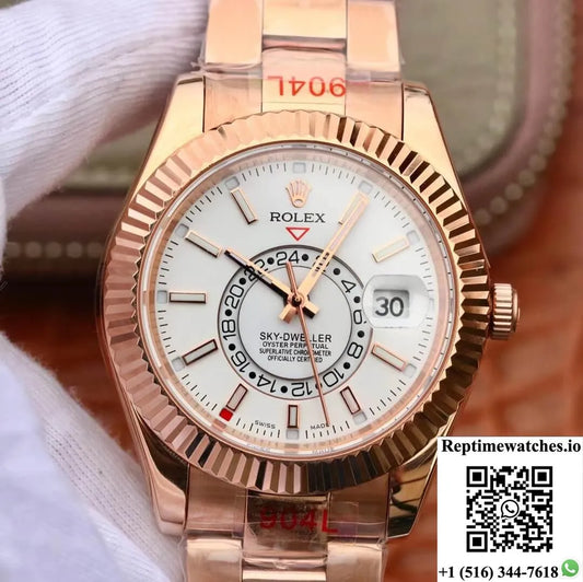 Rolex Sky Dweller M326935-0005 Noob Factory Rose Gold-Rep Time Watches