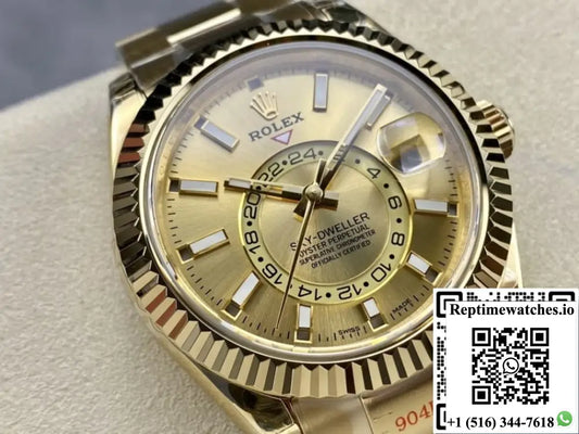Rolex Sky-Dweller M326938-0003 Noob Factory Gold Strap