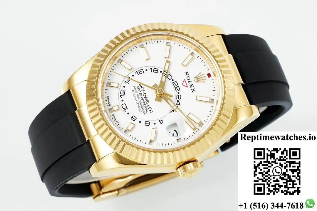 Rolex Sky-Dweller M336238-0003 Zf Factory V2 18K Yellow Gold Case-Rep Time Watches