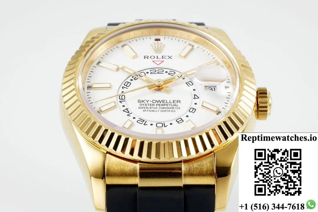 Rolex Sky-Dweller M336238-0003 Zf Factory V2 18K Yellow Gold Case-Rep Time Watches