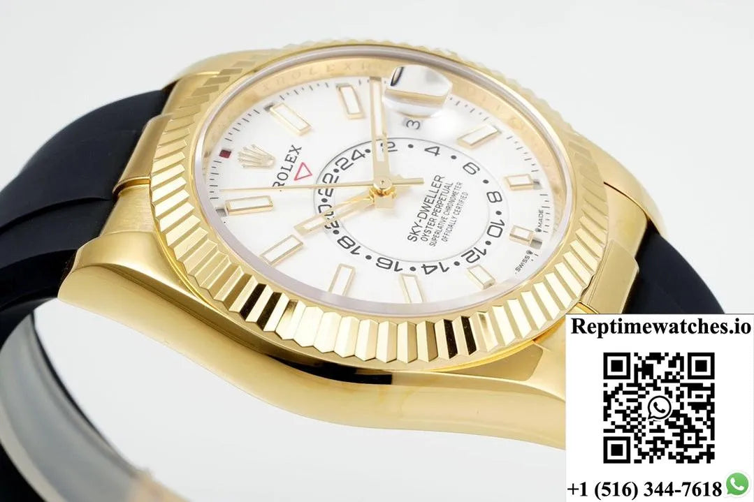 Rolex Sky-Dweller M336238-0003 Zf Factory V2 18K Yellow Gold Case-Rep Time Watches