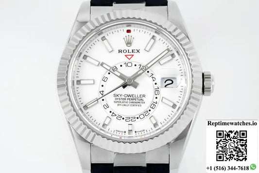 Rolex SKY-DWELLER m336239-0003 ZF Factory V2 Watch mirrorBlue Crystal