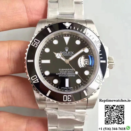 Rolex Submariner 114060 300M Noob Factory V9 Version Black Dial-Rep Time Watches
