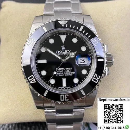 Rolex Submariner 116610Ln-0001 40Mm Vs Factory Black Bezel-Rep Time Watches