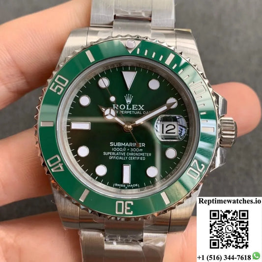 Rolex Submariner 116610Lv 40Mm Zz Factory V2S Green Dial-Rep Time Watches