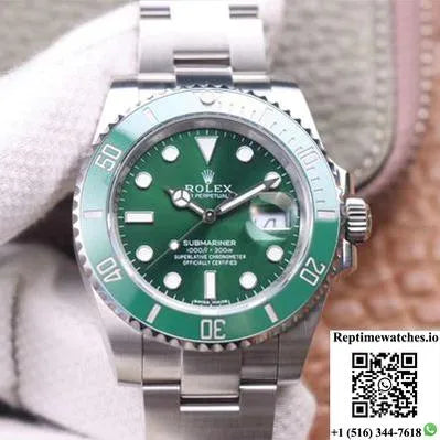 Rolex Submariner 116610Lv-97200 Noob Factory V11 Green Dial-Rep Time Watches