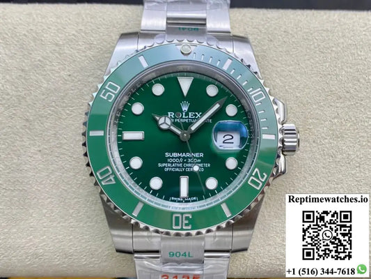 Rolex Submariner 116610LV-97200 ZF Factory Green Dial Stainless Steel Strap AI Factory