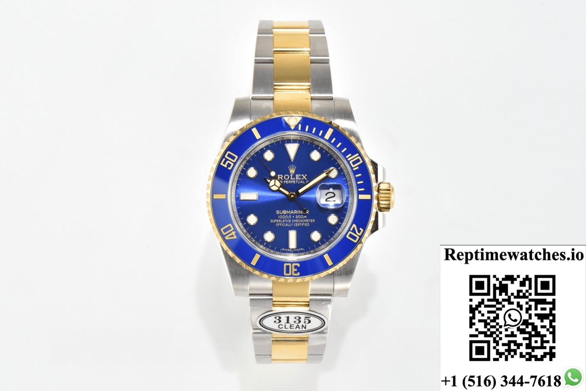 Rolex Submariner 116613Lb-0005 Clean Factory Dark Blue Dial-Rep Time Watches
