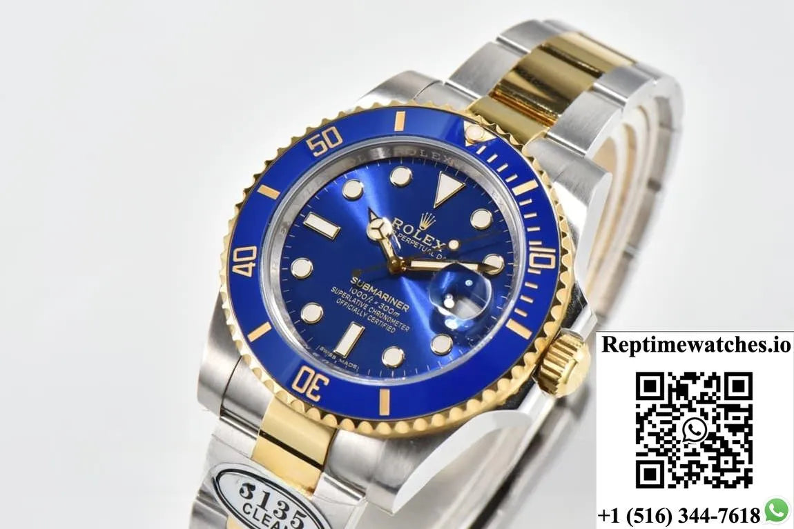 Rolex Submariner 116613Lb-0005 Clean Factory Dark Blue Dial-Rep Time Watches