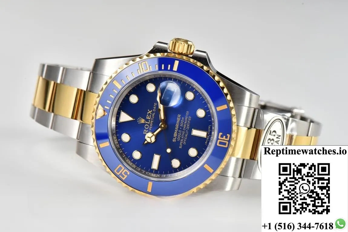 Rolex Submariner 116613Lb-0005 Clean Factory Dark Blue Dial-Rep Time Watches