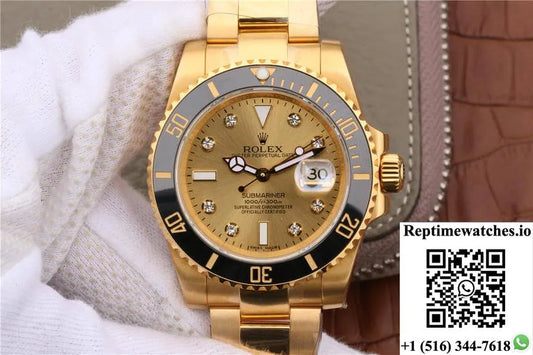 Rolex Submariner 116618 Noob Factory V7 All-Inclusive Gold-Rep Time Watches